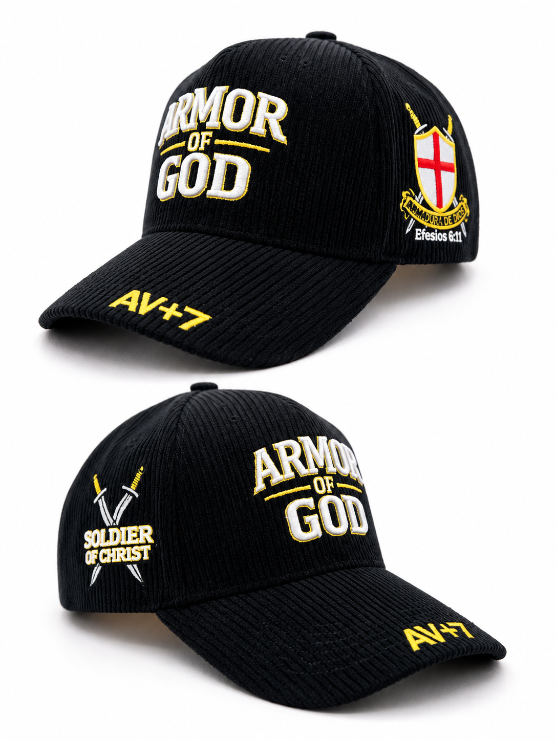 Urban Armor of God Cap-Soldier of Christ– Black
