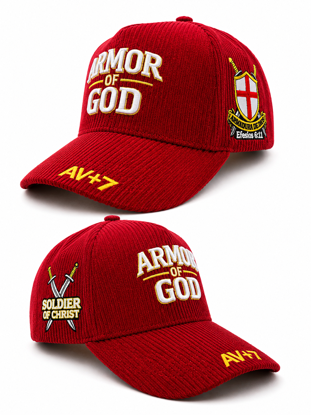 Urban Armor of God Cap-Soldier of Christ– Red.